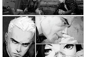 do comic book illustration, comic book page artist