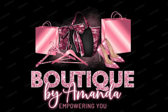 design custom fashion boutique clothing logo