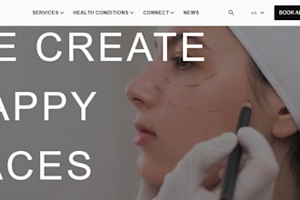 design a medical spa website, med spa, cosmetic clinic or wellness website