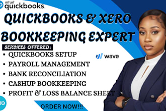 do professional bookkeeping and bank reconciliation in quickbooks