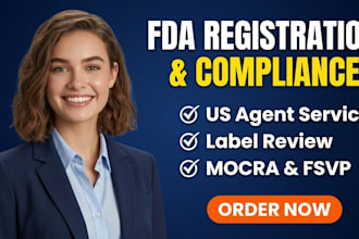 handle your fda registration, compliance, and US agent service