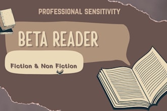 beta read and critique your manuscript fiction, nonfiction or science fiction
