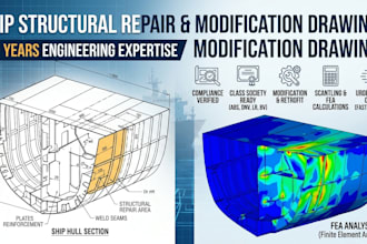 provide professional ship structural repair and modification drawings