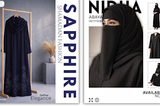 graphic posters and social media ads