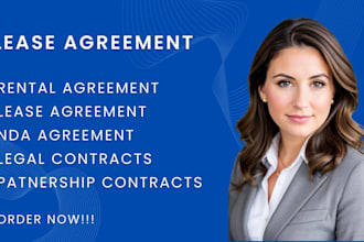 create legal contracts lease agreement nda partnership contracts rental