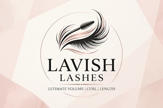 design a stylish and elegant mascara logo for your brand