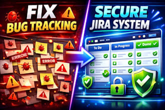 design and set up a complete jira bug tracking and secure permission management
