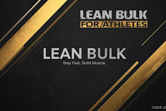 create bulk training program to build muscle while staying athletic