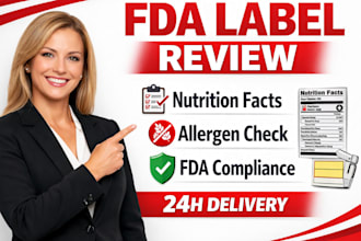 review food labels, nutrition facts,and allergen compliance for US fda, cfia, eu