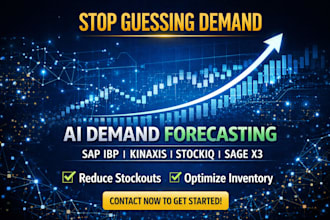 implement ai driven demand forecasting using sap ibp kinaxis stockiq sage x3