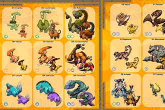 create fakemon pixel art pokemon character sprite overworld trainer sprite sheet