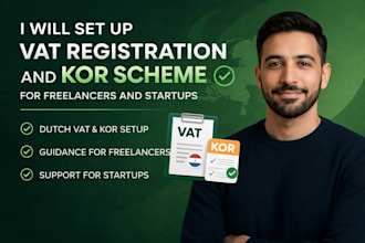 set up vat registration and kor scheme for freelancers and startups