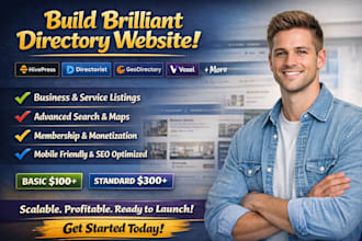 build brilliant directory website using hivepress directorist geodirectory voxel