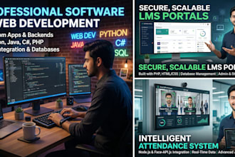 build custom web applications, software, and lms platforms