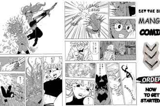 draw anime manga comic book manga page webtoon comic nsfw manga, mangaka artist