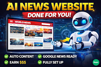 build automated news website autoblog with ai and SEO