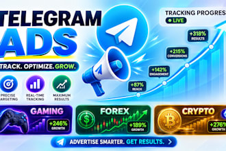 increase forex, gamer, investors subscriber telegram ads, forex promotion