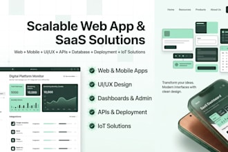 build scalable web app and saas solutions