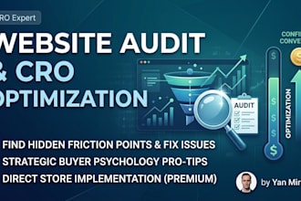 audit and optimize your website for more sales