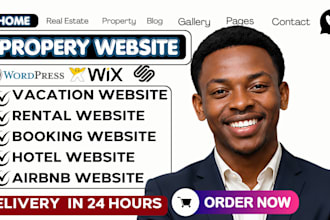 build property management website,hotel booking vacation website using wordpress