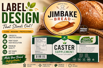 do product label, label design and supplement label design