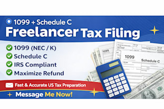 file your 1099 and schedule c tax return to maximize refund