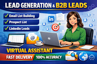 do b2b lead generation, prospect list building and email list building