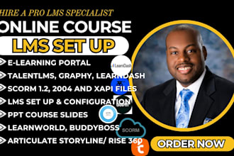 create course content on talentlms, graphy, articulate 360, scorm and learndash