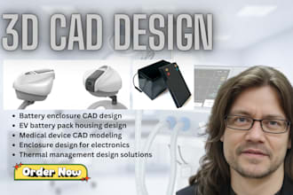 do battery enclosure design, medical device cad design and thermal management