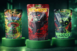 do pouch design, weed pouch, myler bag, cbd label design