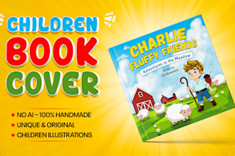 create children book illustration and children book cover
