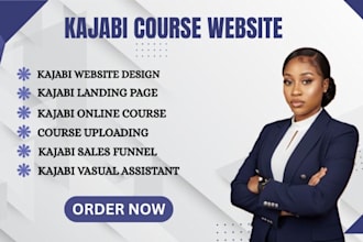 build kajabi online course, kajabi website design, kajabi landing page