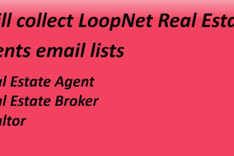 collect loopnet real estate agents email lists