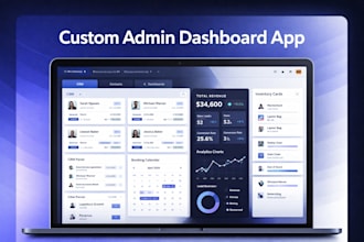 build a custom admin dashboard app for your business