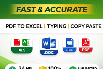 convert PDF to excel or word with high accuracy