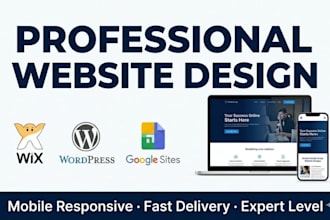 design wix website, redesign wix website, and build modern google sites website