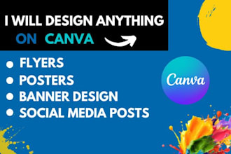design a professional canva flyer, business flyer, event flyer, canva design