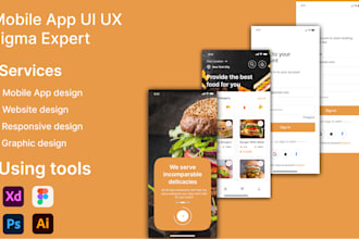 modern food delivery app UI