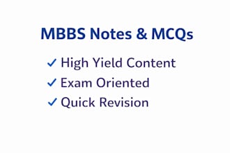 high yield medical notes and mcqs for mbbs and neet students