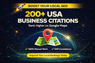 create USA business citations for local SEO ranking