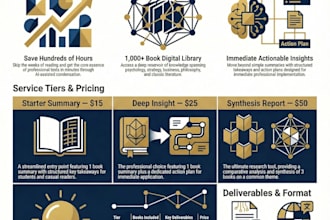 create an ai powered book summary and insight report