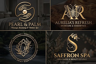 design luxury skin care, cosmetic, spa, salon, beauty logo and hair care