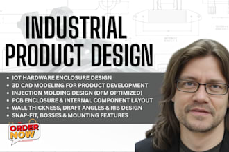 create iot hardware design and injection molding design for manufacturing