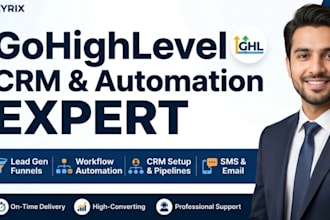 setup gohighlevel automation CRM and sales funnel