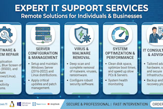 troubleshoot windows, servers and network problems
