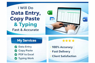 do something I m really good at data entry and copy paste