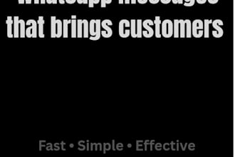 write high converting whatsapp marketing messages