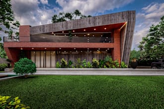 create exterior, interior sketch up 3d model, render