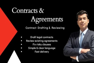 draft and review contracts and agreements for you