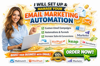 mailmunch mailpoet cleaverreach marketo keap sendlane email marketing automation